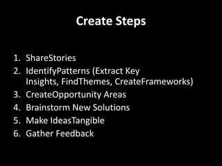 MAKE IDEAS TANGIBLEPrototyping is aboutbuiding to think - whatever it takesto communicatethe idea. Prototypingallows you to quicklyand cheaplymake ideastangible so theycan be testedand evaluated by others - beforeyou’vehad time to fall in love with them.BUILD TO THINK : 	ROUGH, RAPID, RIGHT: ANSWERING QUESTIONS