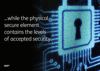 ...while the physical
secure element
contains the levels
of accepted security.

 
