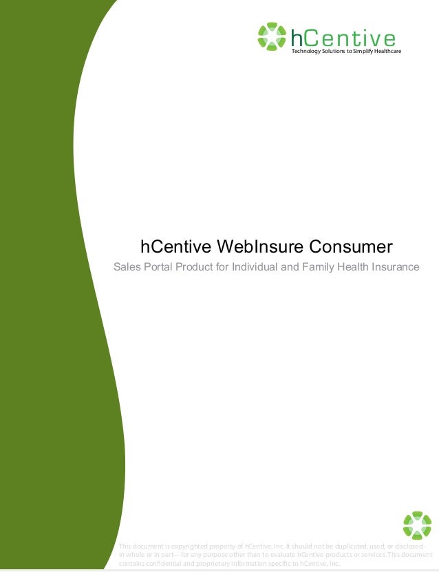 hcentive webinsure consumer hcentive