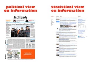 political view
on information
statistical view
on information
 