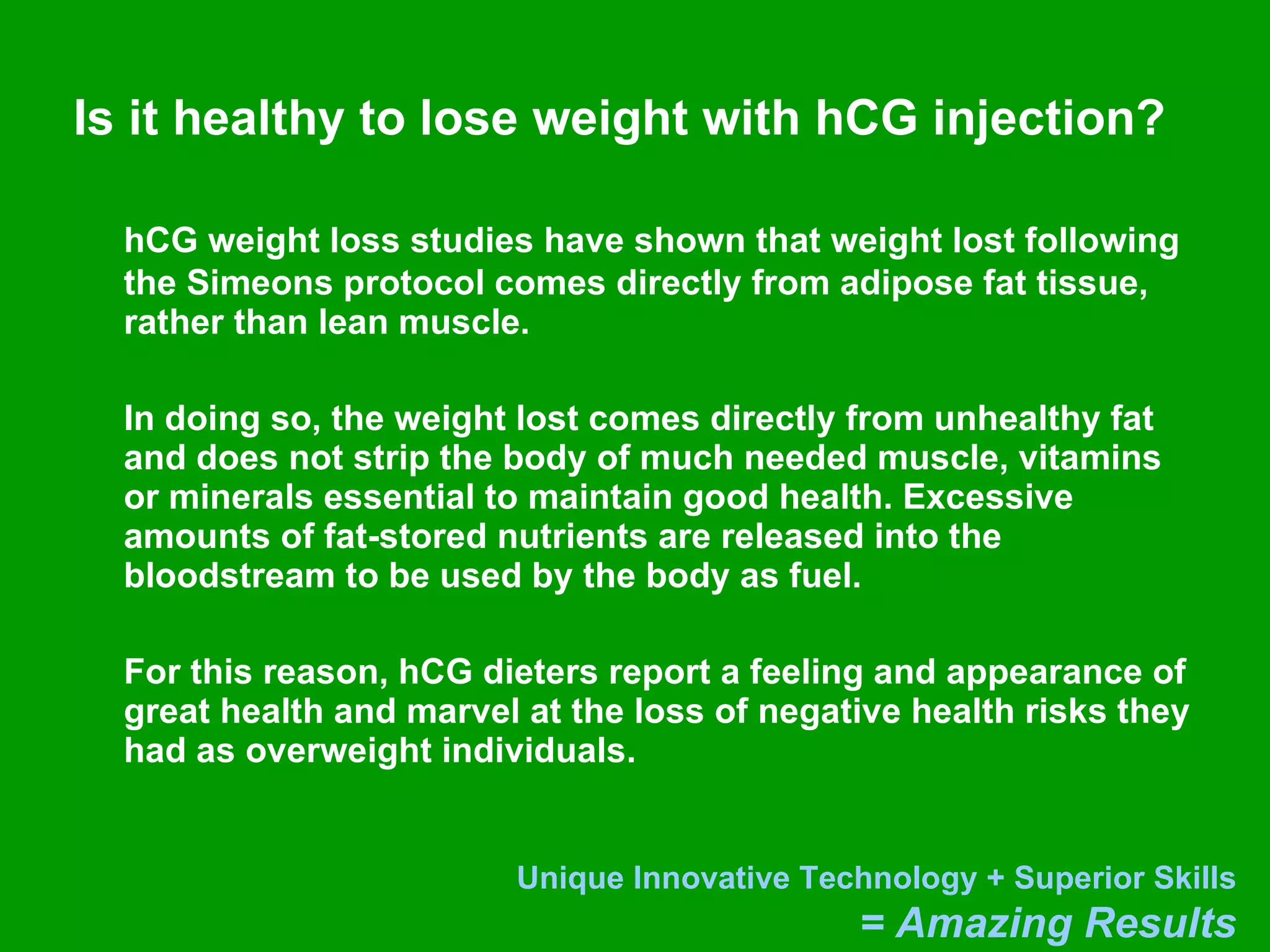 hCG Diet, weight loss with fat loss | PPT