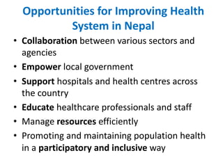 Healthcare Governance for the Development of Health Sector in Nepal | PDF