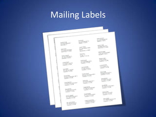 Mailing Labels