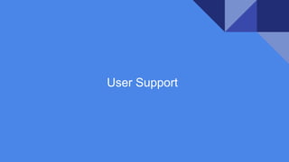 User Support
 