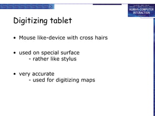Digitizing tablet Mouse like-device with cross hairs used on special surface  - rather like stylus very accurate - used for digitizing maps 
