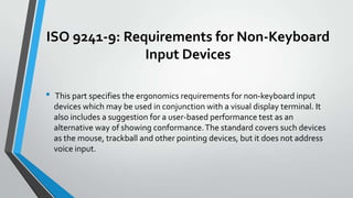 Iso 9241 Computer ISO Standard 9241 | PPTX