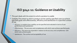 Iso 9241 Computer ISO Standard 9241 | PPTX