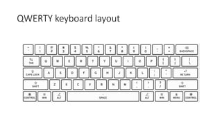 QWERTY keyboard layout
 