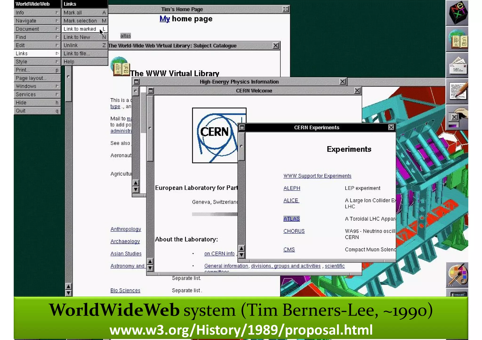 Master on Software Engineering :: Human-Computer Interaction




WorldWideWeb280slides (2010)
             system (Tim Berners-Lee, ~1990)
        www.w3.org/History/1989/proposal.html
          Dr. Sabin-Corneliu Buraga – www.purl.org/net/busaco
 