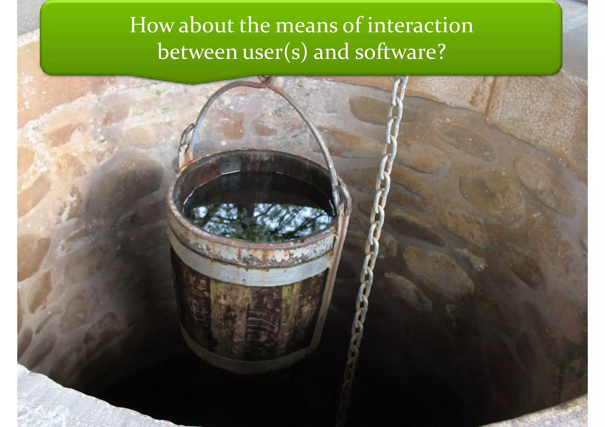 Master on Software Engineering :: Human-Computer Interaction
     How about the means of interaction
       between user(s) and software?




         Dr. Sabin-Corneliu Buraga – www.purl.org/net/busaco
 