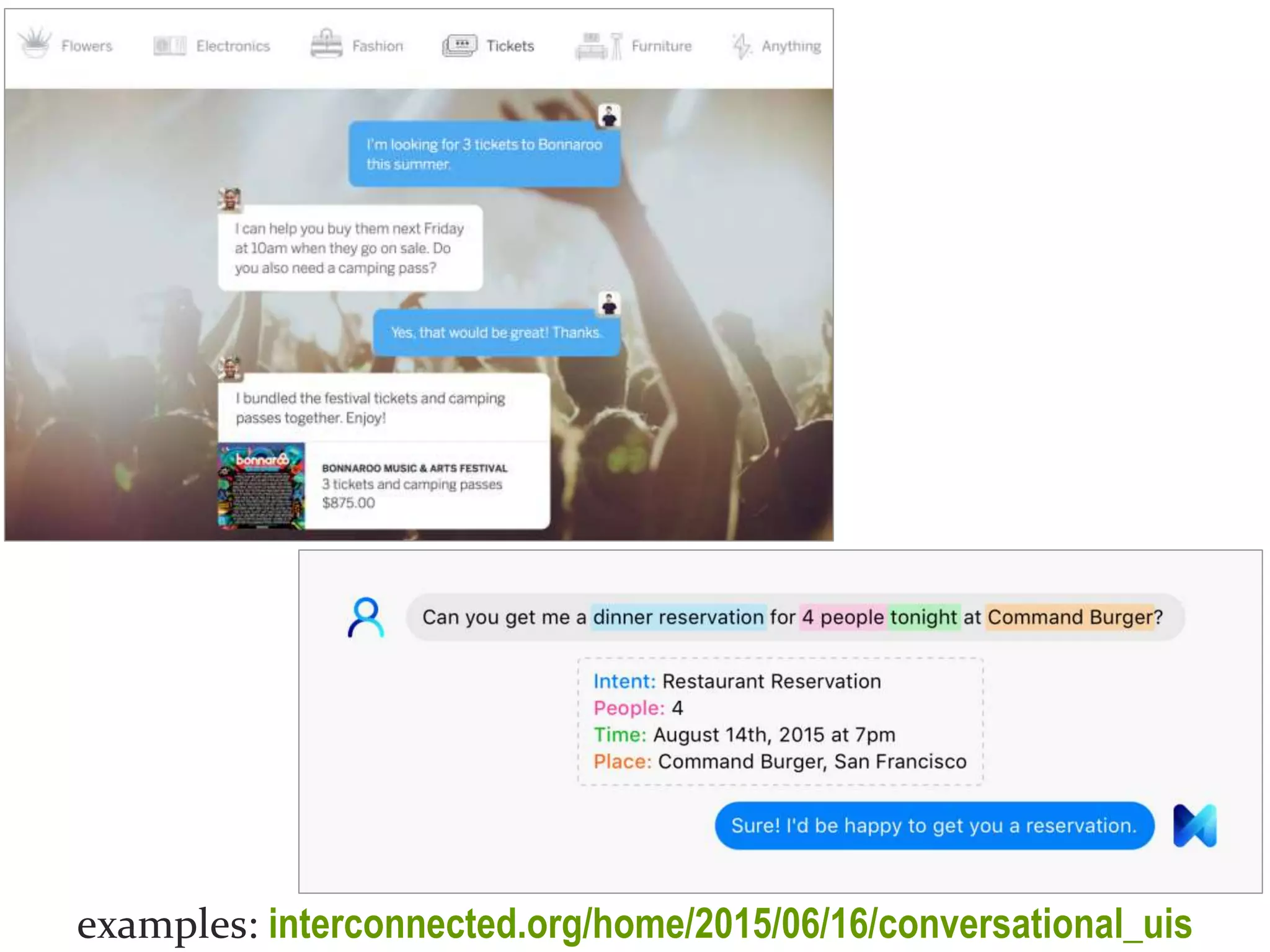 Master on Software Engineering :: Human-Computer Interaction
Dr. Sabin-Corneliu Buraga – profs.info.uaic.ro/~busaco/examples: interconnected.org/home/2015/06/16/conversational_uis
 