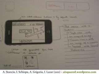Master on Software Engineering :: Human-Computer Interaction
Dr. Sabin-Corneliu Buraga – www.purl.org/net/busacoA. Stanciu, I. Schiopu, A. Grigoriu, I. Lazar (2011) – aisquared.wordpress.com
 