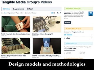 Master on Software Engineering :: Human-Computer Interaction
Dr. Sabin-Corneliu Buraga – www.purl.org/net/busaco
Design models and methodologies
 