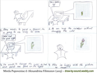 Master on Software Engineering :: Human-Computer Interaction
Dr. Sabin-Corneliu Buraga – profs.info.uaic.ro/~busaco/
Models & Methodologies
Mirela Popoveniuc & Alexandrina Filimonov (2015) – draw-by-sound.weebly.com
 
