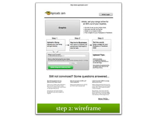 Master on Software Engineering :: Human-Computer Interaction
Dr. Sabin-Corneliu Buraga – profs.info.uaic.ro/~busaco/
step 2: wireframe
 