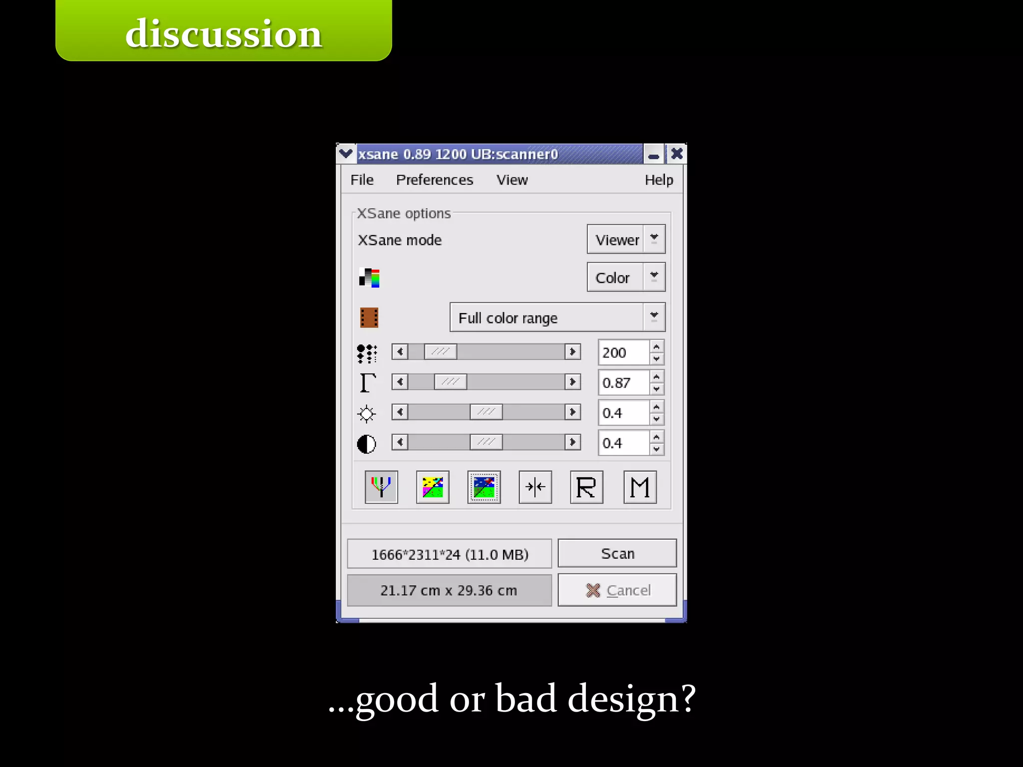 Master on Software Engineering :: Human-Computer Interaction
Dr. Sabin-Corneliu Buraga – profs.info.uaic.ro/~busaco/
discussion
…good or bad design?
 
