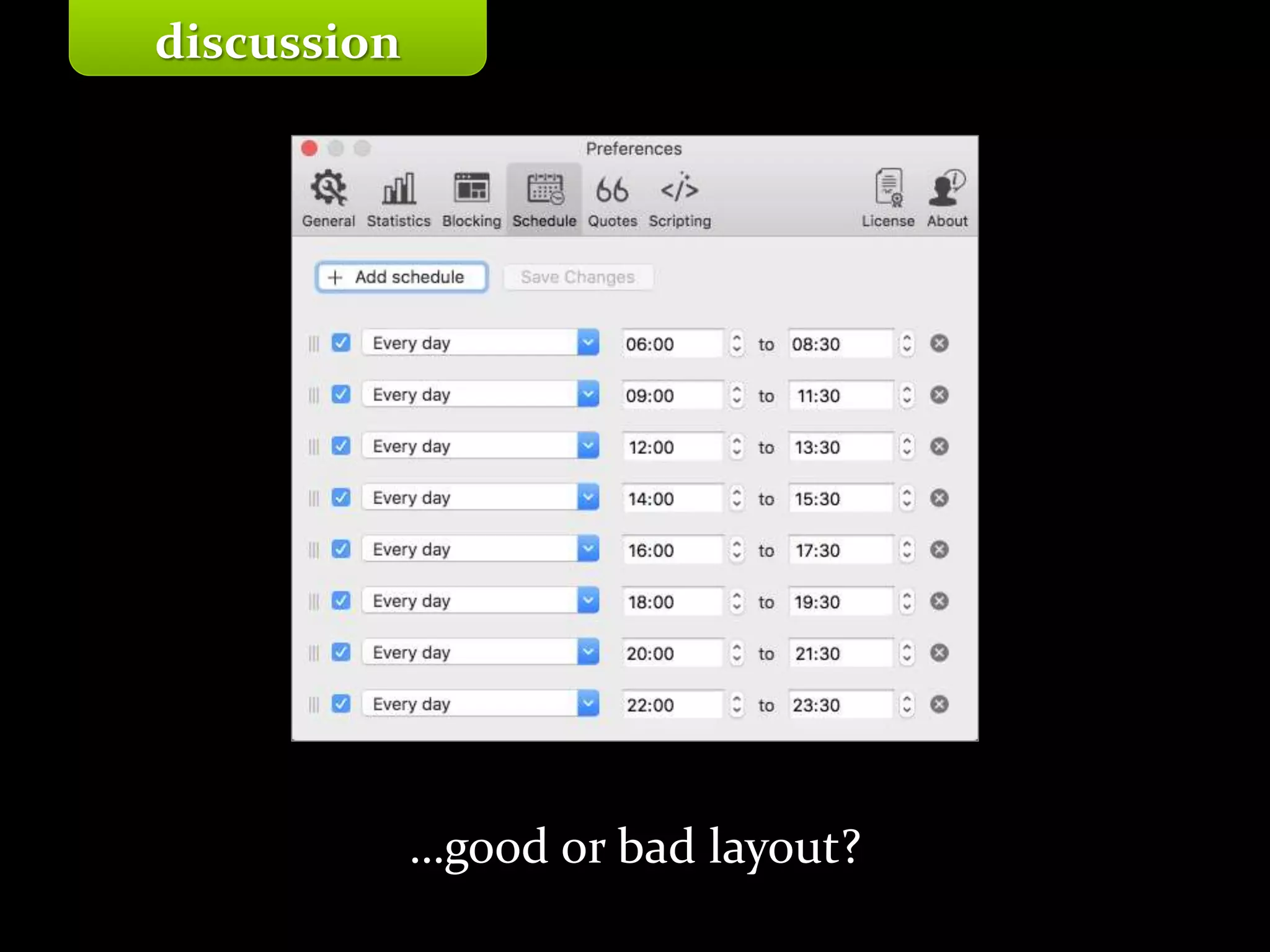 Master on Software Engineering :: Human-Computer Interaction
Dr. Sabin-Corneliu Buraga – profs.info.uaic.ro/~busaco/
discussion
…good or bad layout?
 