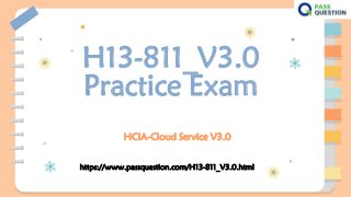 H13-811_V3.0
Practice Exam
HCIA-Cloud Service V3.0
https://www.passquestion.com/H13-811_V3.0.html
 