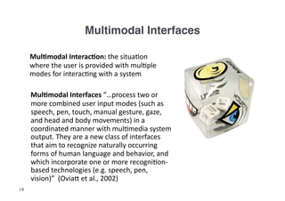 Multimodal Interaction: An Introduction