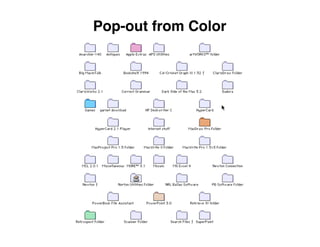 Pop-out from Color
 