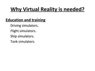 VR IN EDUCATION
 