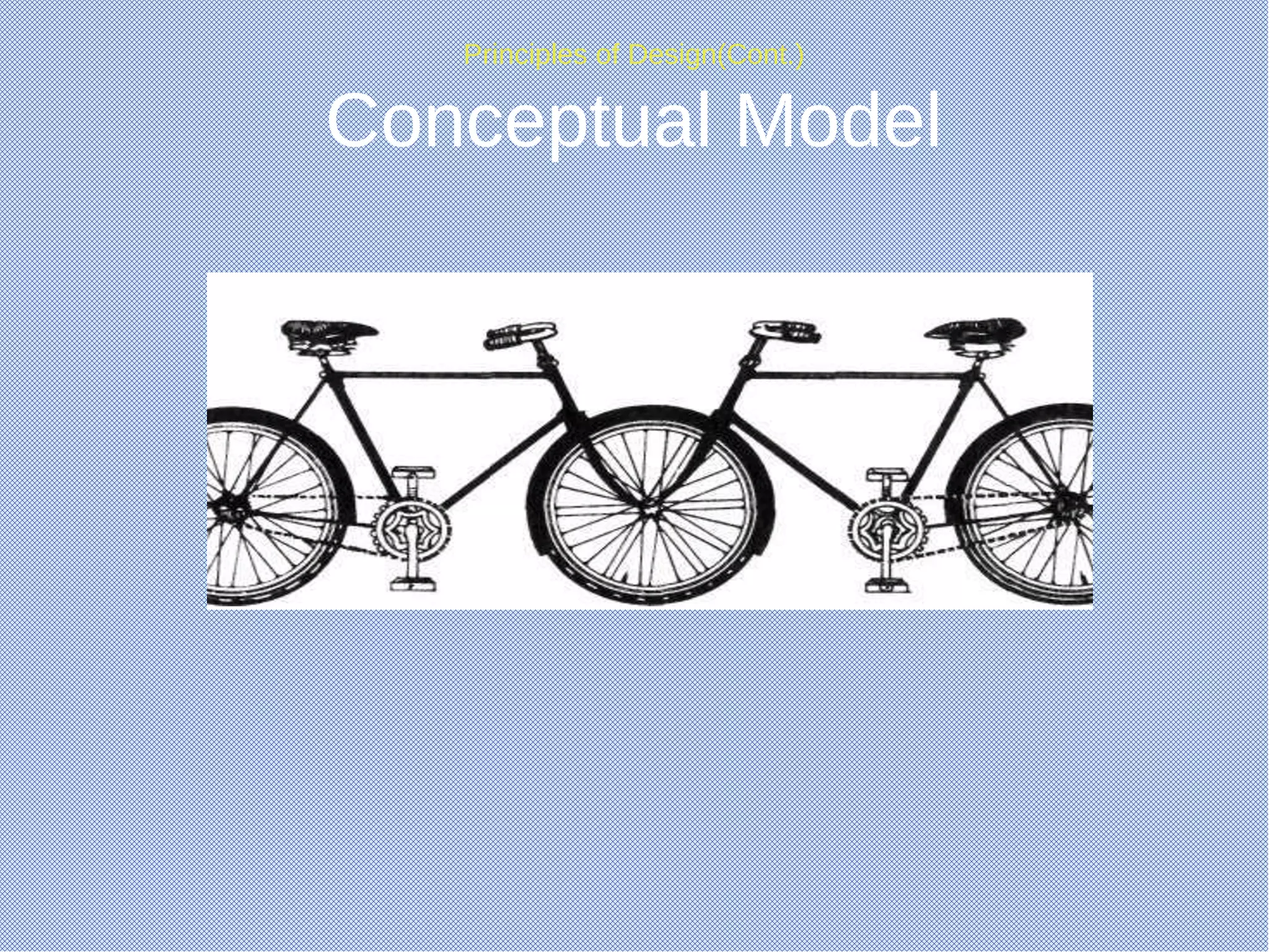 Principles of Design(Cont.)
Conceptual Model
 