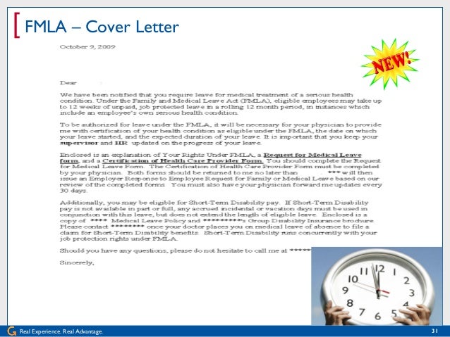 fmla cover letters