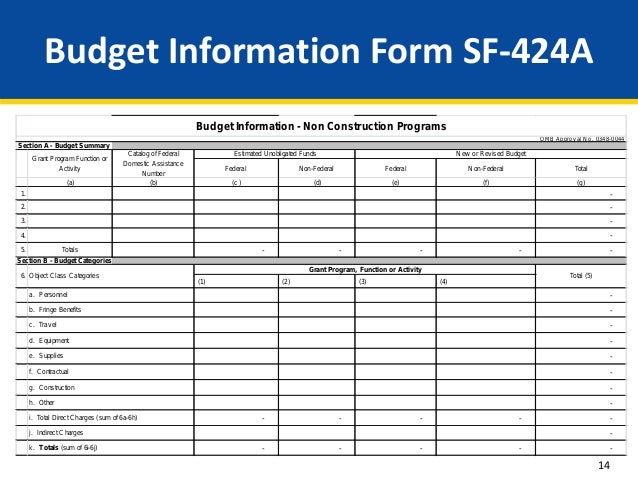 sf 424a form parlo buenacocina co sf424a form