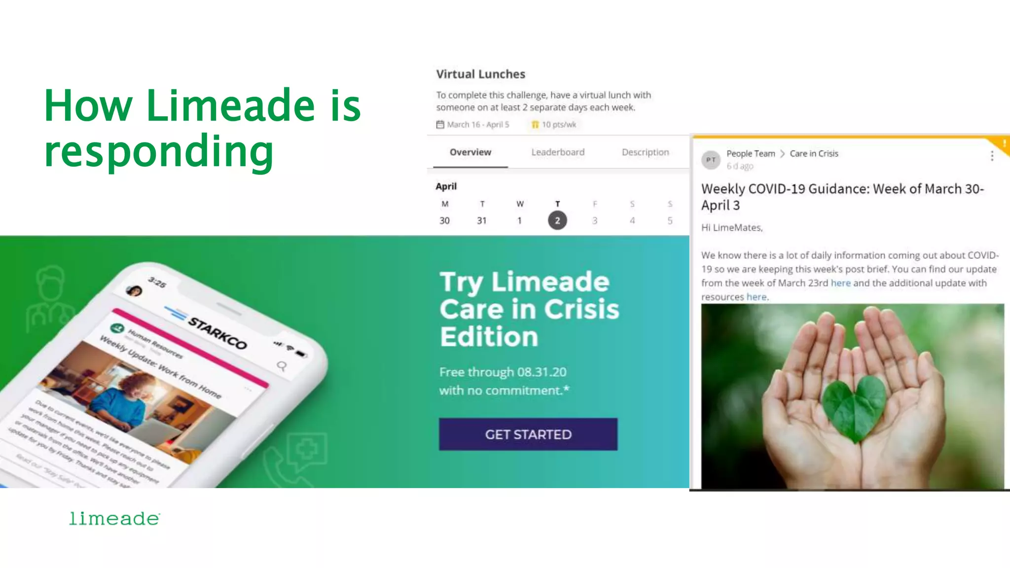 How Limeade is
responding
 