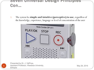 Human Computer Interaction Chapter 5 Universal Design and User Support ...