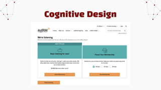 Cognitive Design
 
