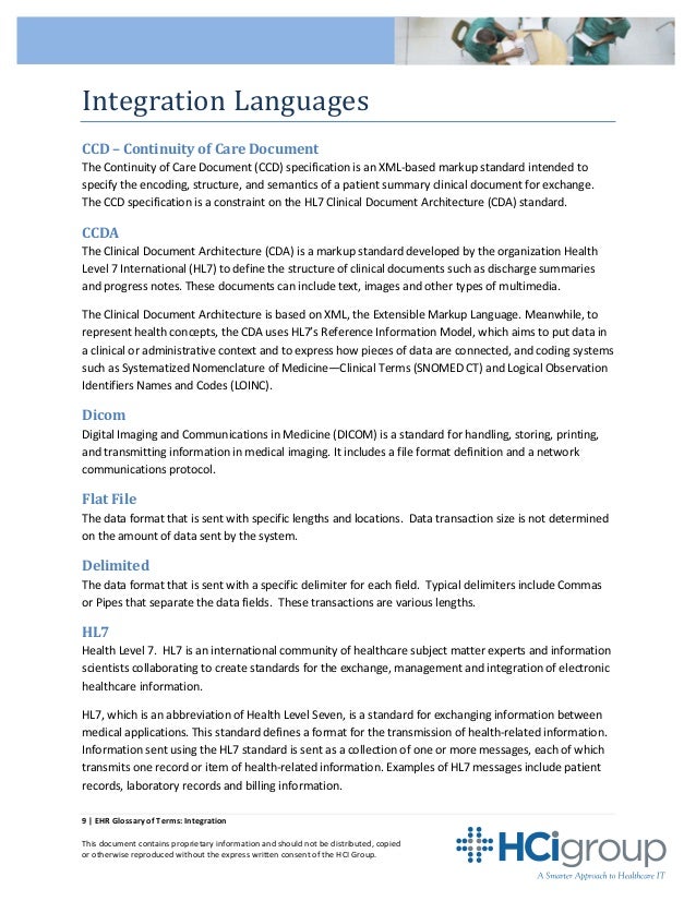 Health care cda file format pakloced