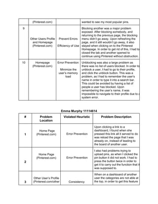 Human Computer Interaction - Heuristic Evaluation | PDF