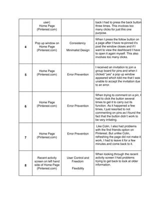 Human Computer Interaction - Heuristic Evaluation | PDF