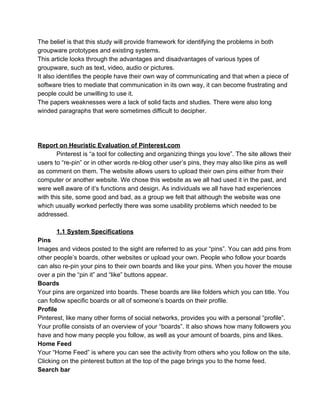 Human Computer Interaction - Heuristic Evaluation | PDF