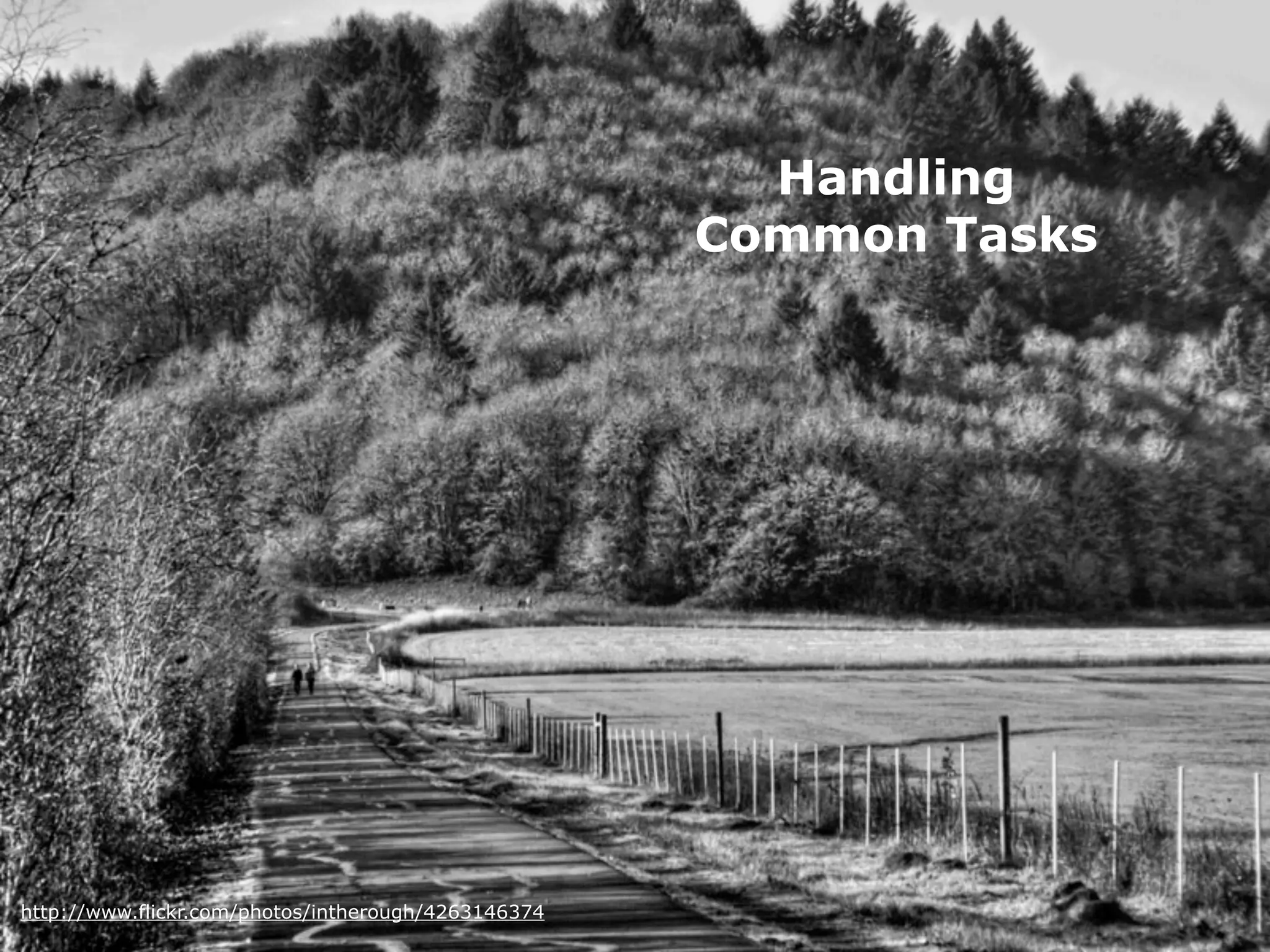 Handling
                                                       Common Tasks




 http://www.flickr.com/photos/intherough/4263146374
iPhone Human Interface Guidlines - Martin Ebner 2011
 