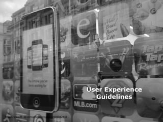 User Experience
                                                         Guidelines


    http://www.flickr.com/photos/rivalee/2939042459
iPhone Human Interface Guidlines - Martin Ebner 2012
 