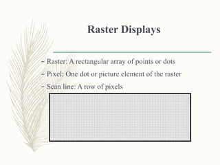 Rectangle Raster Scan Comprehensive Overview of Graphics Display Devices and Technologies | PPTX