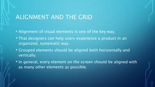 Different Interface Alignment Visual Interface Design HCI presentation By Uzair Ahmad | PPTX