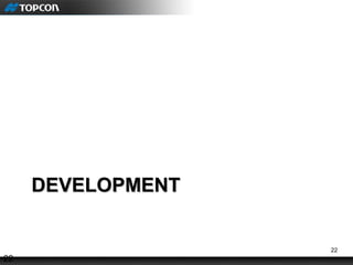 22
DEVELOPMENTDEVELOPMENT
22
 