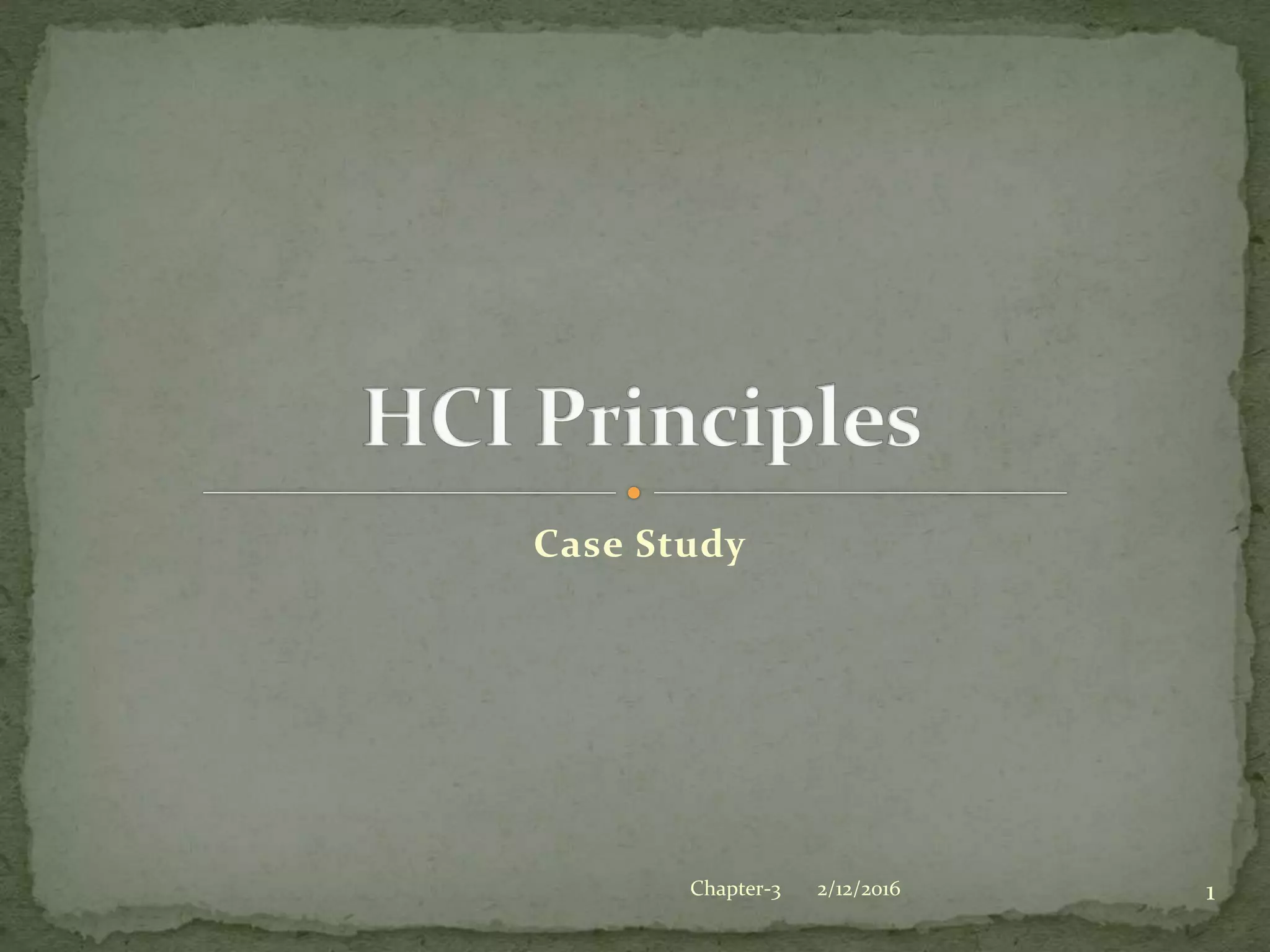 Hci principles | PPT