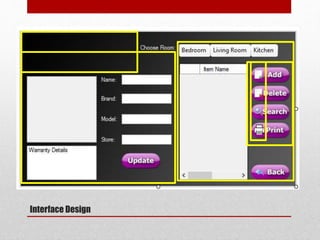 Interface Design
 