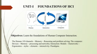Human computer interaction with the complete syllabus | PPTX