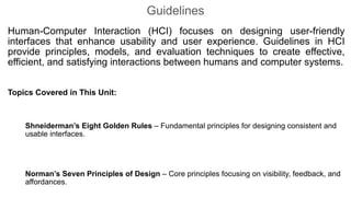 HCI_UNITIII_14 Sep.pdf HCI UNIT3. human center unit | PDF