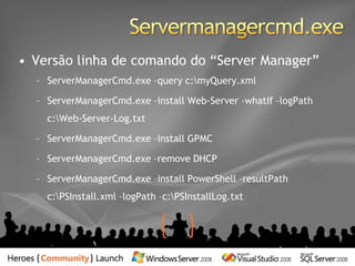 Windows Server 2008 Roles