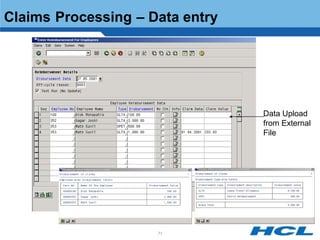 Claims Processing – Data entry




                                 Data Upload
                                 from External
                                 File




                     71
 