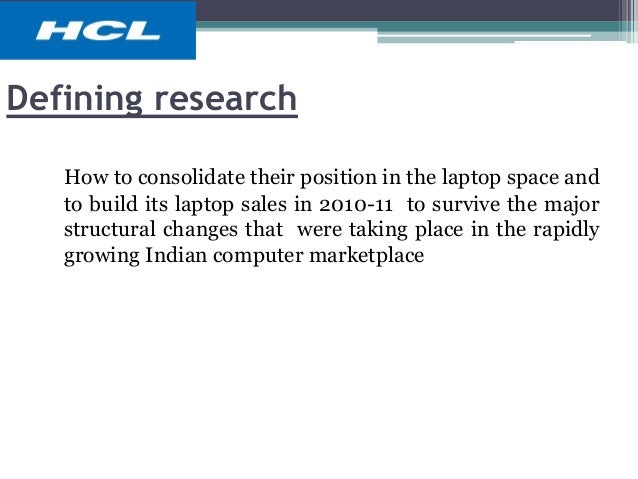 Hcl market & business research for laptop catogory