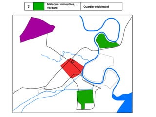    
Maisons, immeubles, 
verdure3 Quartier résidentiel
 
