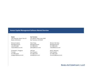 Human Capital Management Software Market Overview - 2015 Slide 1