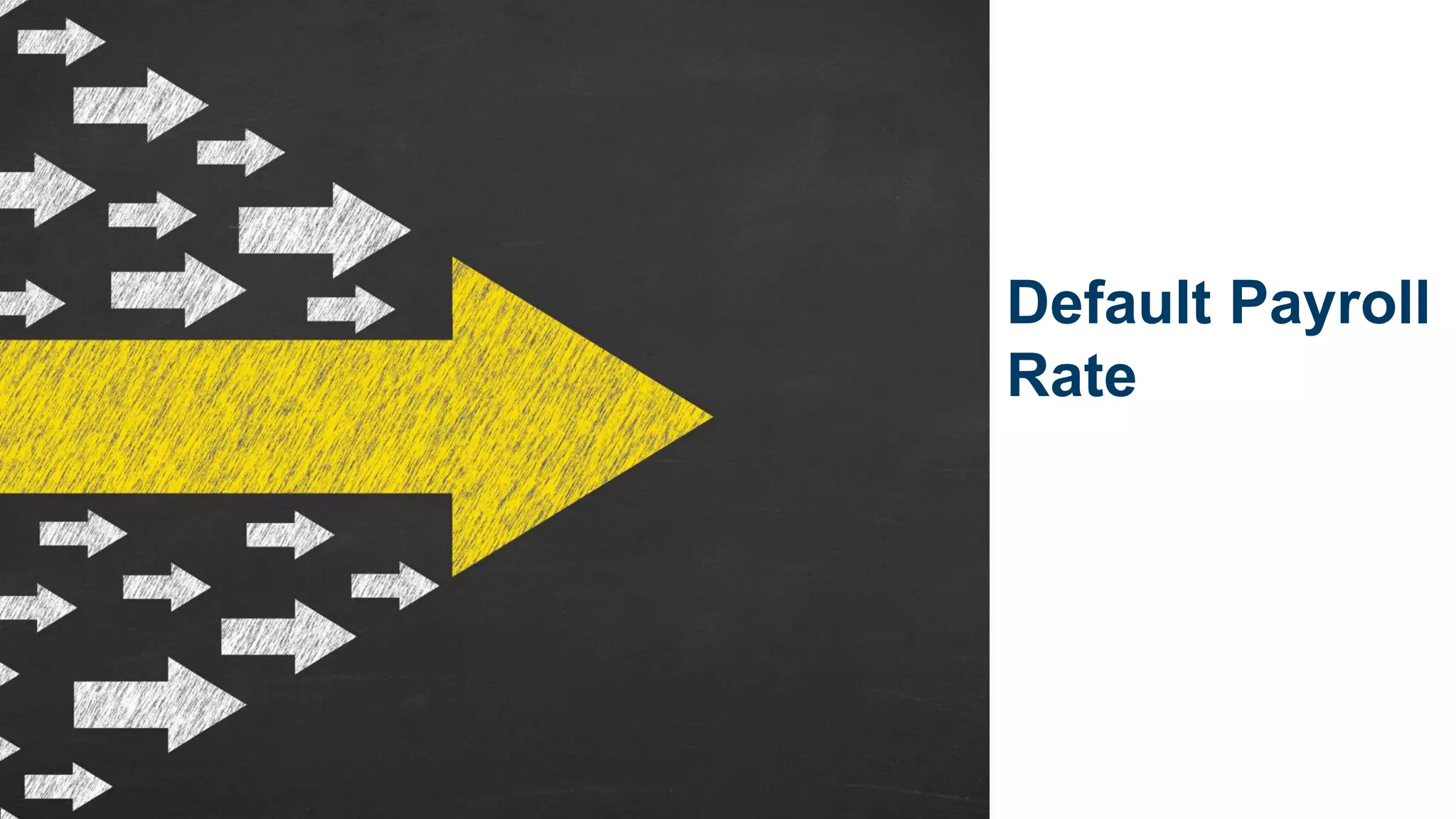 Default Payroll
Rate
 